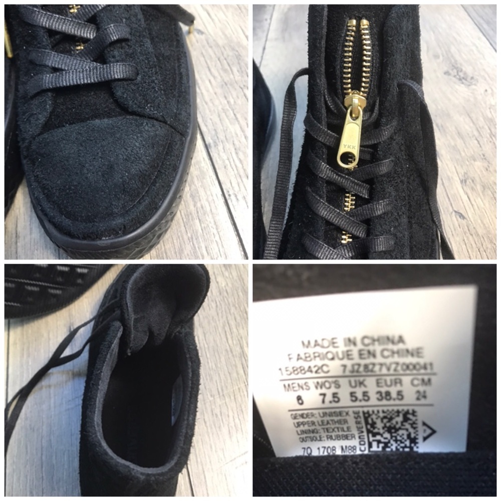 NWT Converse Ctas Modern HI Suede Black W AUTHENTI - Picture 8 of 8